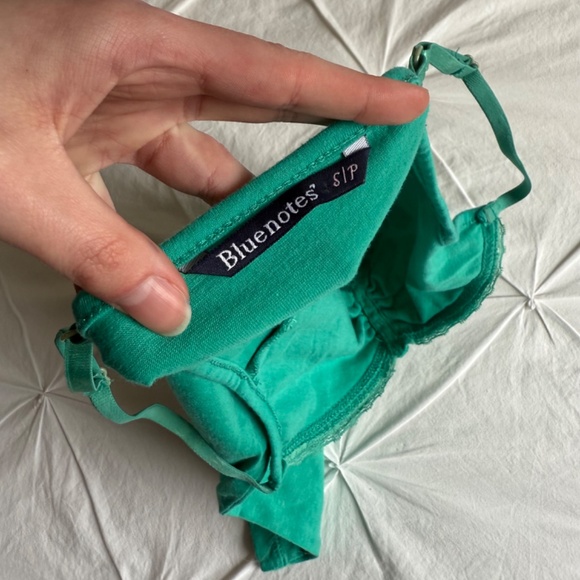 y2k teal Bluenotes lace cami henley tank - Picture 6 of 7